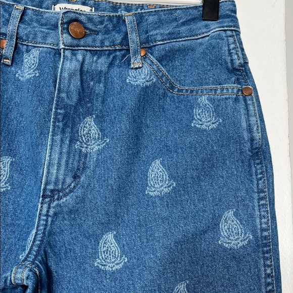 Wrangler Blue Patterned Flare Jeans - Picture 6 of 17